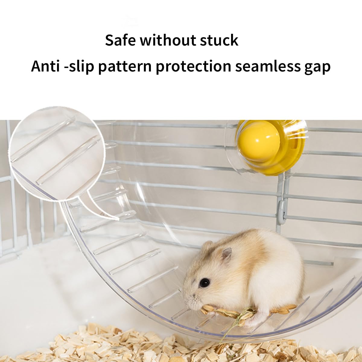 Amazon.co.jp: Yavoluy ハムスター 回し車 サイレントホイール ケージ